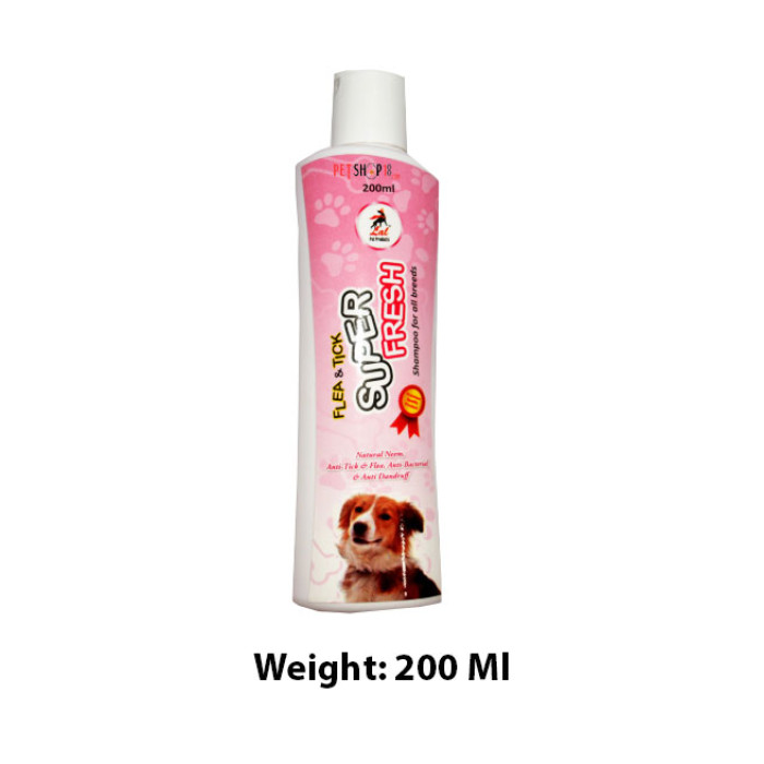 Super Fresh Flea And Tick Dog Shampoo 200 Ml