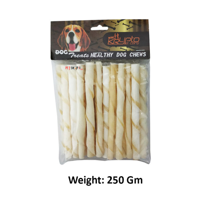 Krypto Dog Treats Twisted Chew Sticks 250 Gm