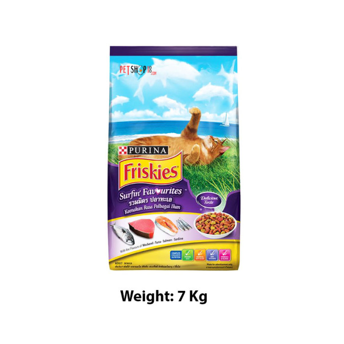 Purina Friskies Adult Dry Cat Food Surfin Favorites 6.5 Kg