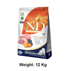 Farmina ND Medium And Maxi Puppy Food Pumpkin Lamb And Blueberry Grain Free 12 Kg