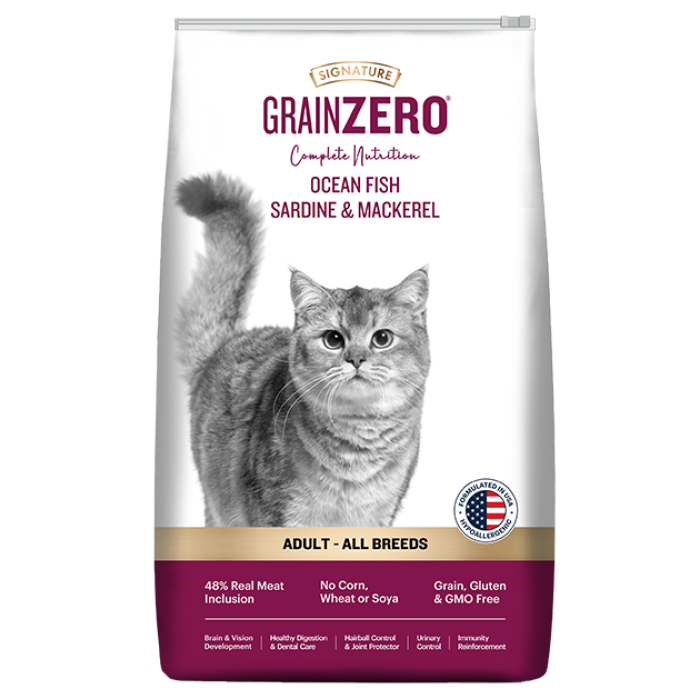Signature Grainzero Adult Cat Food Ocean Fish 7 Kg