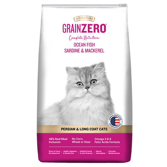 Signature Grainzero Persian Cat Food Ocean Fish 1.2 Kg