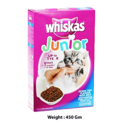 Whiskas Kitten Food Ocean Fish Flavour With Milk 450 Gm