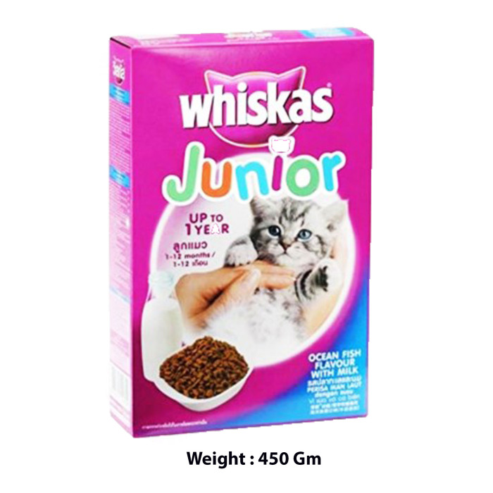 Whiskas Kitten Food Ocean Fish Flavour With Milk 450 Gm