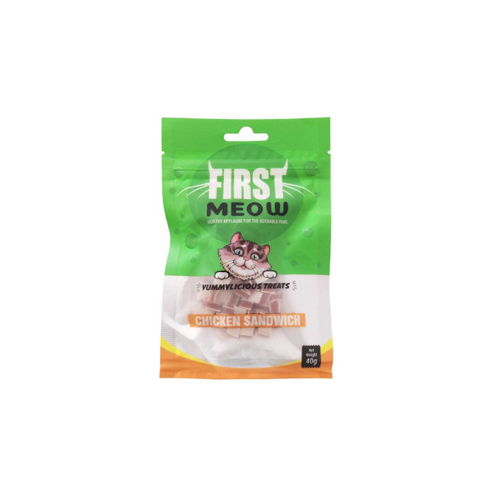 First Meow Cat Treat Chicken Sandwich 40 Gm