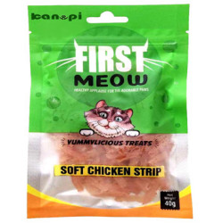 First Meow Cat Treat Soft Chicken Strip 40 Gm