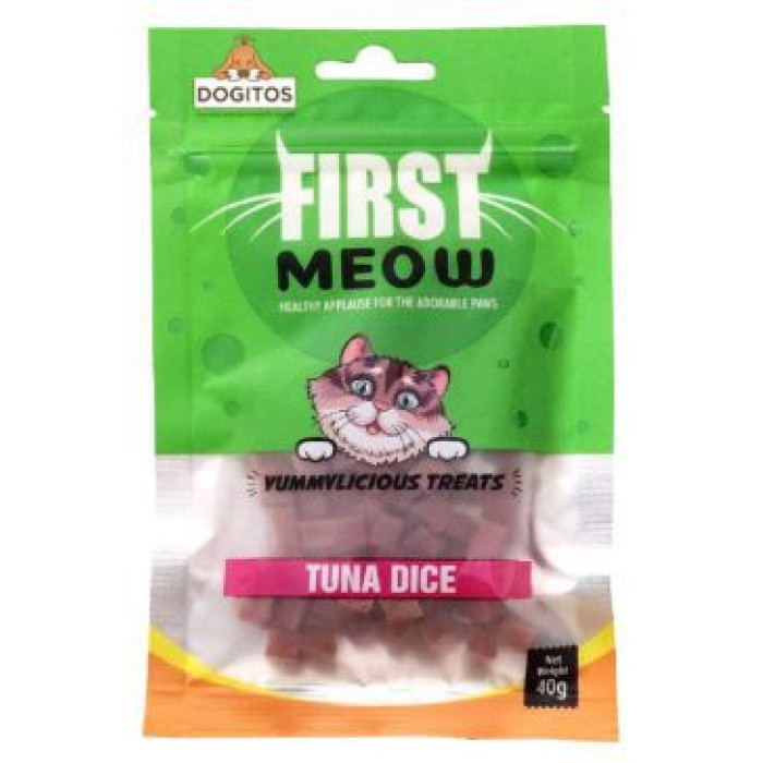 First Meow Cat Treat Tuna Dice 40 Gm
