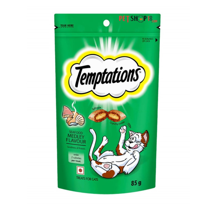 Temptations Cat Treat Seafood Medley 85 Gm