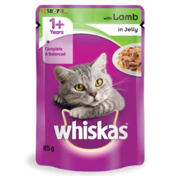 Whiskas Cat Treat Lamb In Jelly 85 Gm