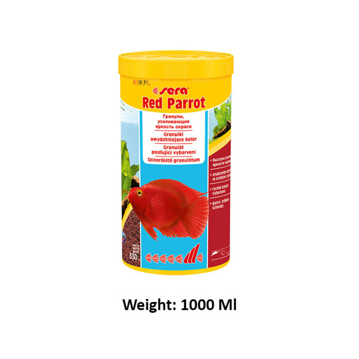 Sera Fish Food Red Parrot 1000 Ml