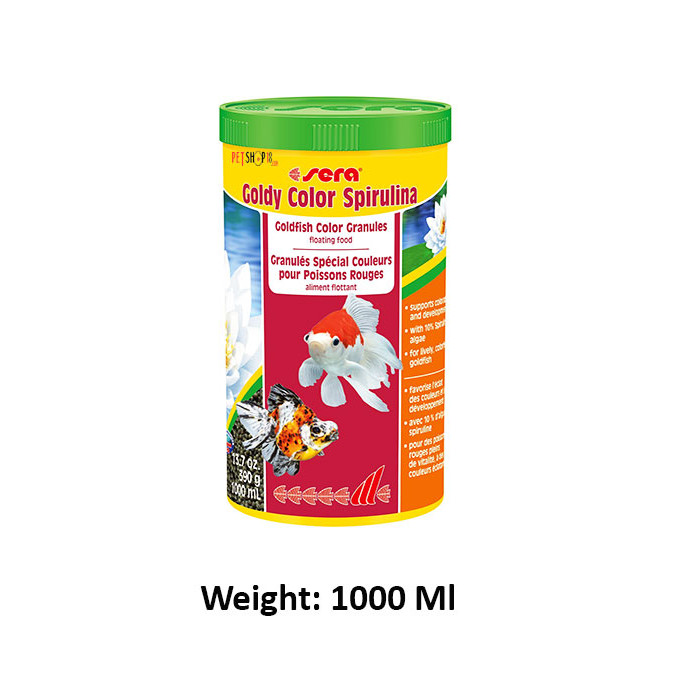 Sera Fish Food Goldy Color Spirulina 1000 Ml