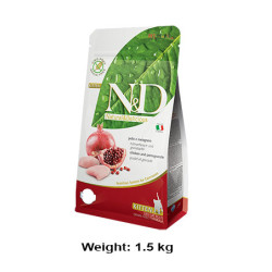 Farmina ND Kitten Food Chicken And Pomegranate Grain Free Formula 1.5 Kg