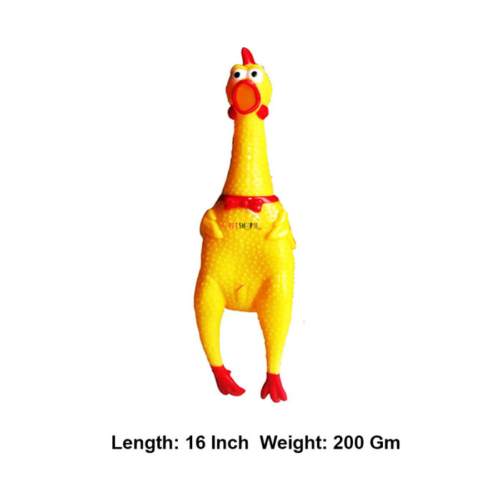 Super Dog Dog Toy Trixie Yellow Squeaky Chicken