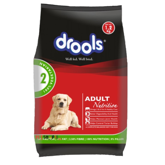 Drools Adult Dog Food 100% Vegetarian 1.2 Kg
