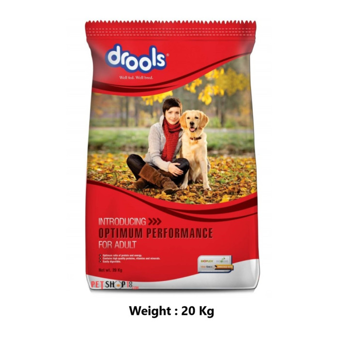 Drools Optimum Performance  Adult Dog Food 20 Kg
