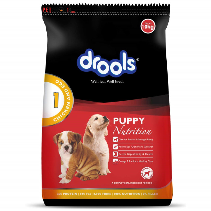 Drools Puppy Food Chicken And Egg 10 Kg