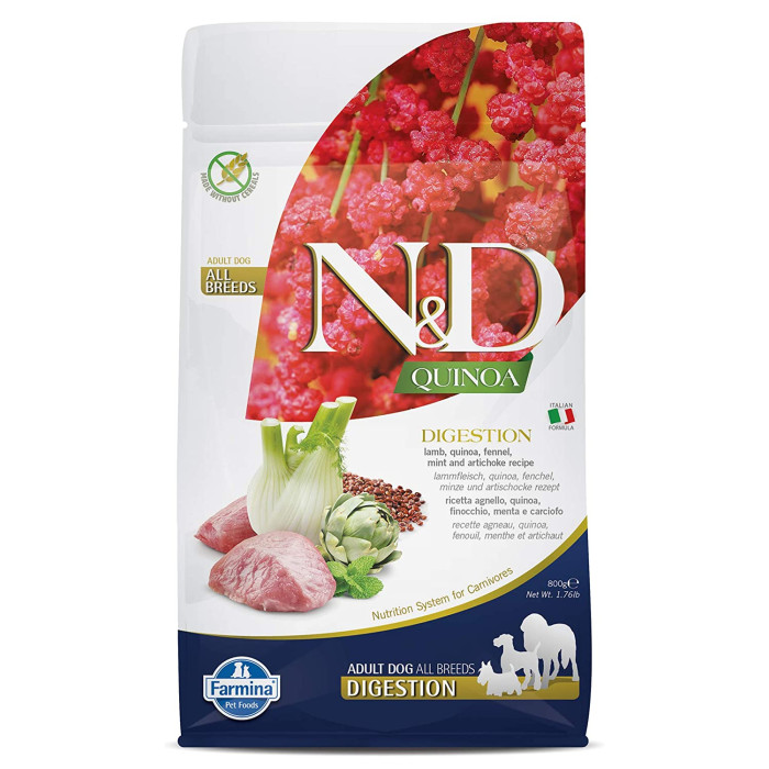 Farmina ND Adult Dog Food Quinoa Digestion  800 Gm