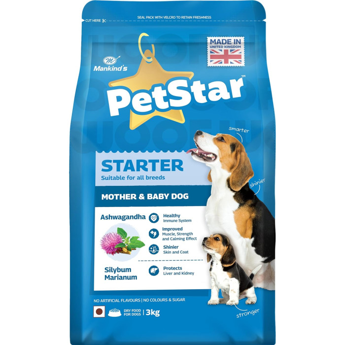 Mankinds Petstar Starter Mother And Baby Food 3 Kg