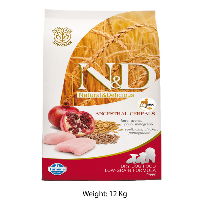Farmina ND Maxi Puppy Food Chicken And Pomegranate Low Grain 12 Kg