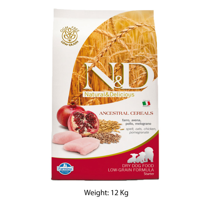 Farmina ND Starter Puppy Food Chicken And Pomegranate Low Grain 12 Kg