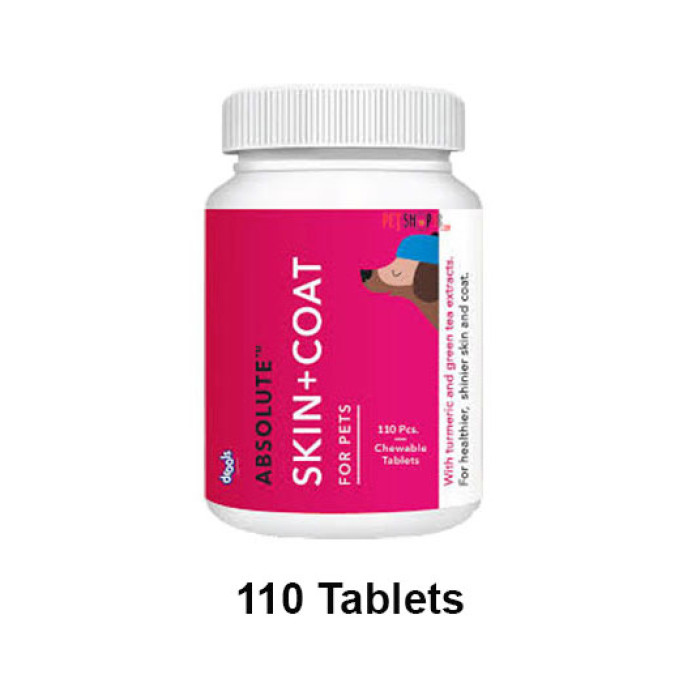 Drools Dog Supplements Absolute Skin And Coat 110 Chewable Tablets