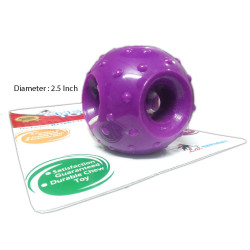 Super Dog Toys Rubber Hole Ball Small