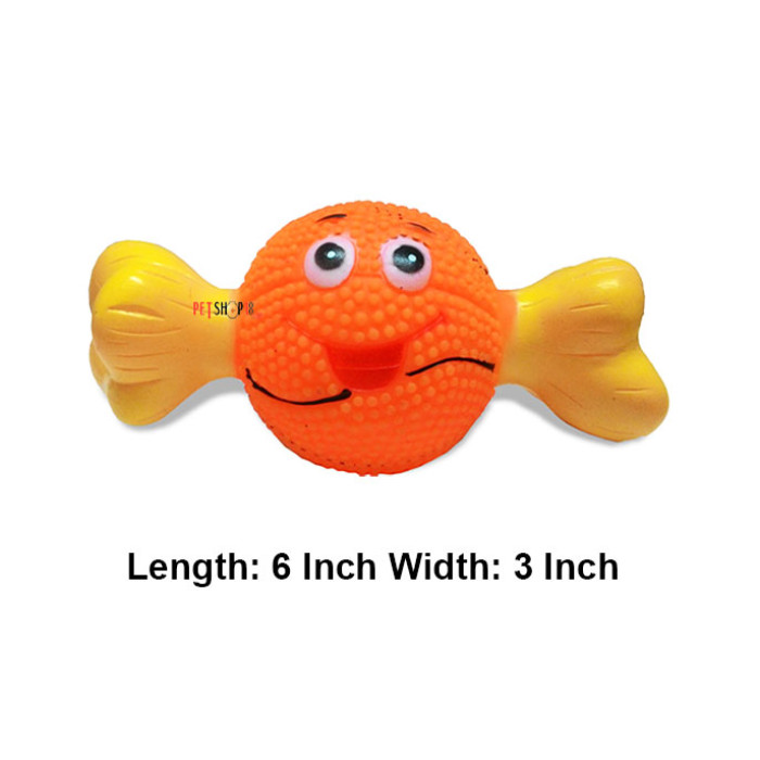 Super Dog Dog Toys Smiley Cartoon Faced Bone 