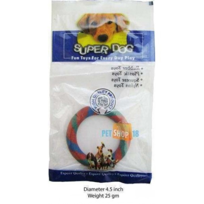Super Dog Tri Color Rubber Ring Medium