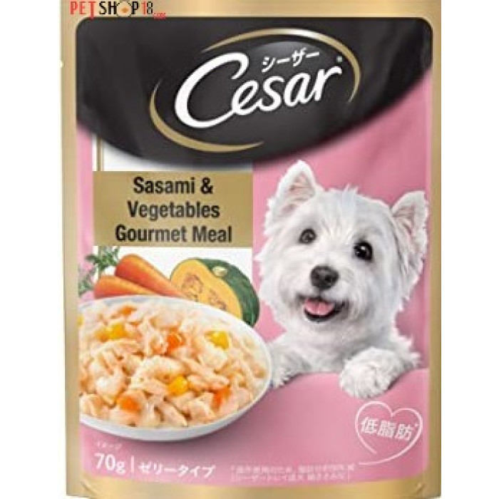 Cesar Adult Sasami & Vegetables Gourmet Meal 70 Gm