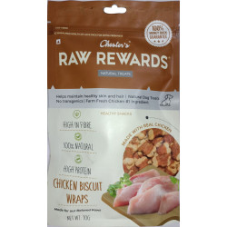 Chester Raw Rewards Dog Treats Chicken Biscuit Wraps 70 Gm