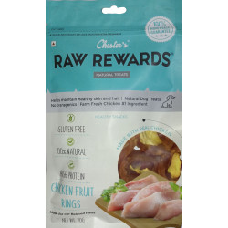 Chester Raw Rewards Dog Treats Chicken And Fruit Rings 70 Gm