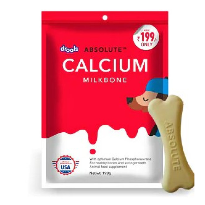 Drools Dog Treat Absolute Calcium Milk Bone 95 Gm