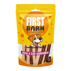 First Bark Dog Treats Duck And Cod Sandwich 70 Gm