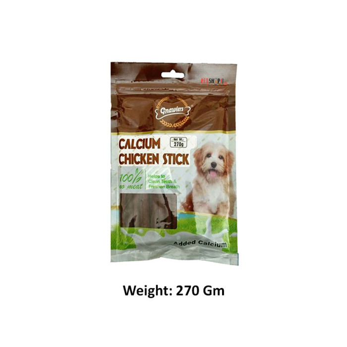 Gnawlers Dog Treats Calcium Chicken Sticks 270 Gm