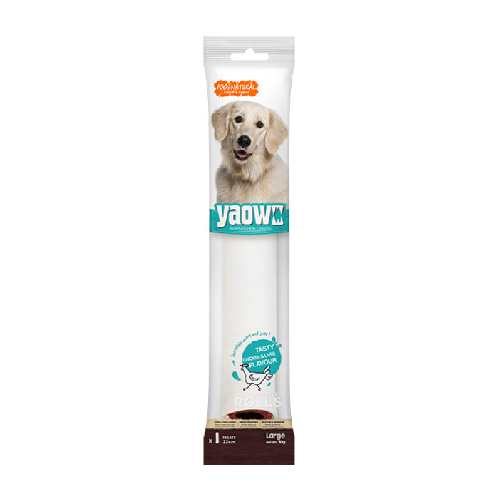 Gnawlers Dog Treats Yaowo Wrapped Roll 9 Inch 90 Gm