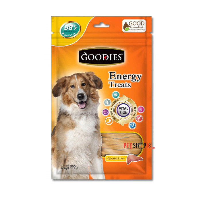 Goodies Energy Dog Treats Liver Sticks 500 Gm