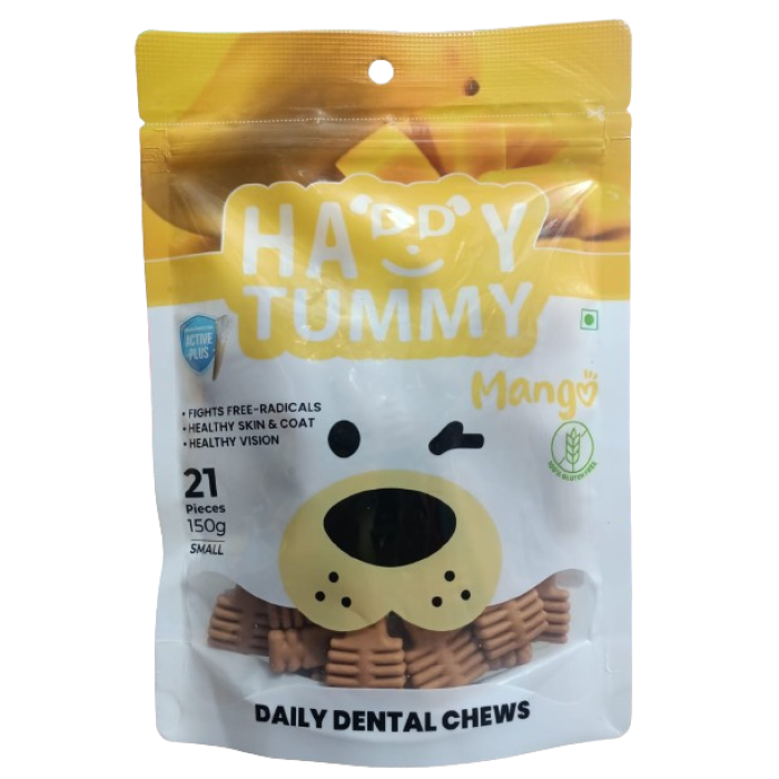 Happy Tummy Dog Treats Dental Chews Mango 150 Gm