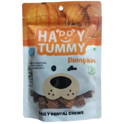 Happy Tummy Dog Treats Dental Chews Pumpkin 150 Gm