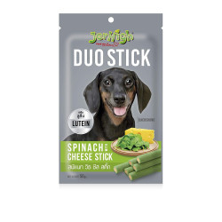 Jerhigh Dog Treats Duo Stick Spinach with Cheese 50 Gm
