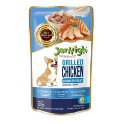 Jerhigh Dog Treats Chicken Grilled Gravy 120 Gm