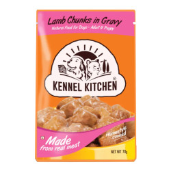 Kennel Kitchen Dog Treats Lamb Chunks In Gravy 80 Gm