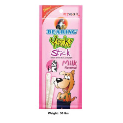 Bearing Dog Treats Jerky Stick Milk Flavored 50 Gm