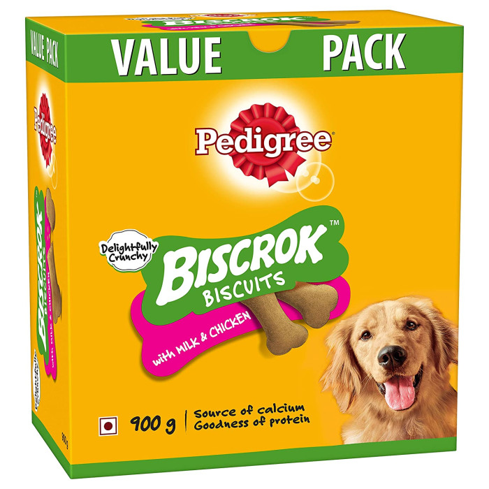 Pedigree Biscrok Biscuits Milk & Chicken 500 Gm