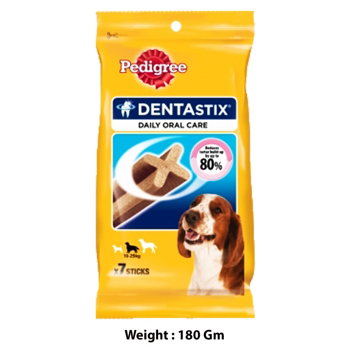 Pedigree Dentastix Daily Oral Care 7 Sticks Medium 180Gm
