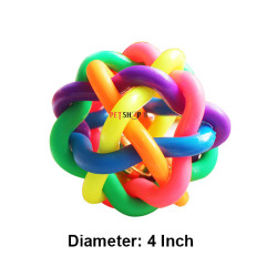 Super Dog Toys Multicolor Rubber Ball Large