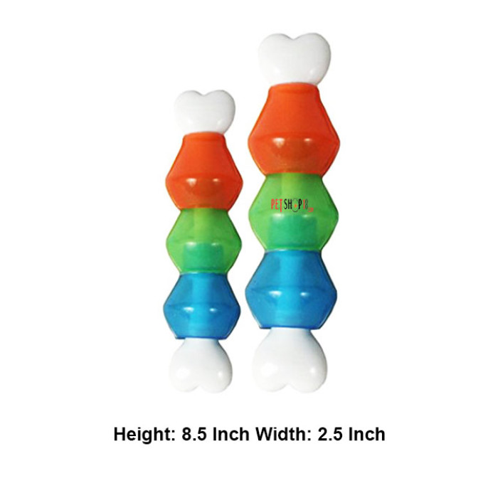 Super Dog Dog Toys Bone With Three Treat Pods