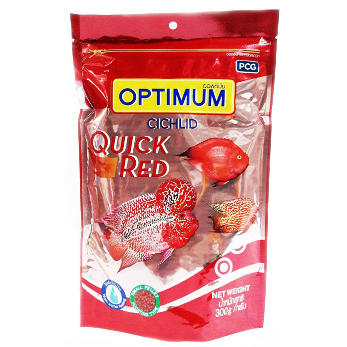 Optimum Fish Food Cichlid Quick Red 300 Gm
