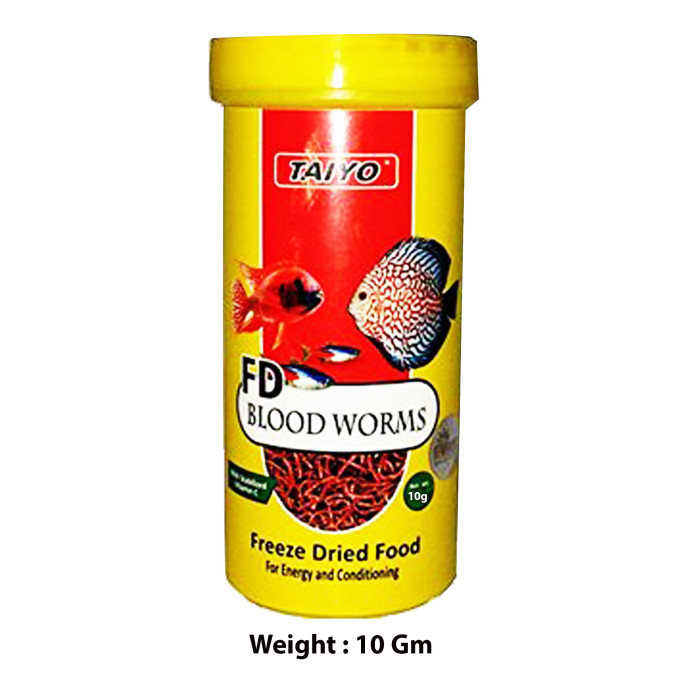 Taiyo Fish Food FD Blood Worms 10 Gm