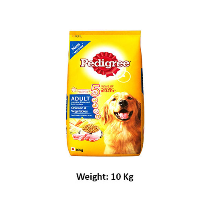 Pedigree Adult Dog Food Chicken And Vegetables 10 Kg