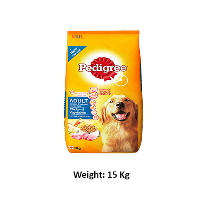 Pedigree Adult Dog Food Chicken And Vegetables 15 Kg